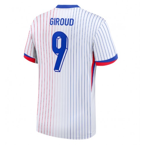 Fotbalové Dres Francie Olivier Giroud #9 Venkovní ME 2024 Krátký Rukáv